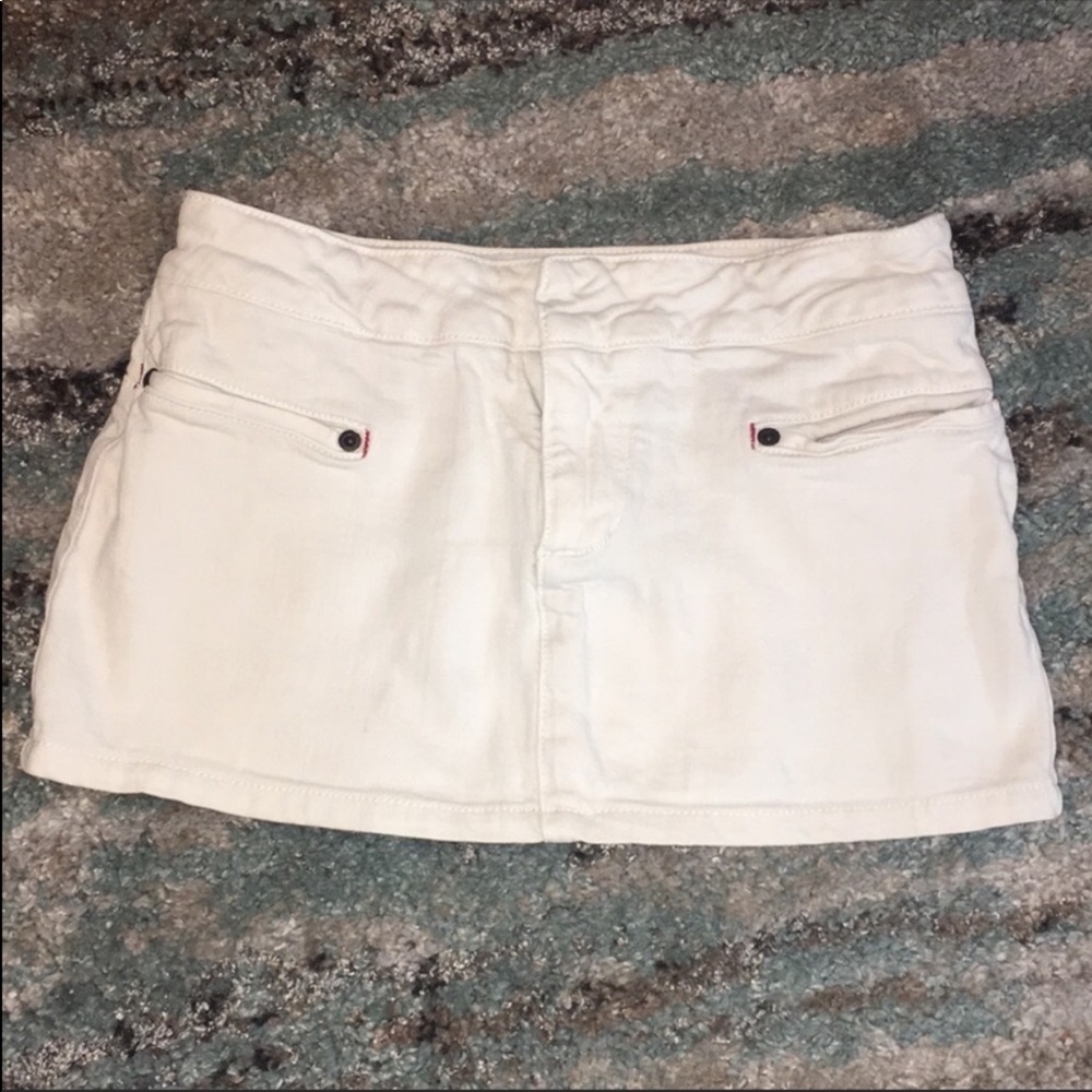 Joe’s Jeans White Denim Mini Skirt - Picture 1 of 6